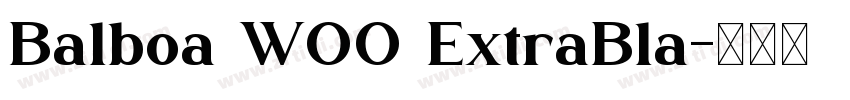 Balboa W00 ExtraBla字体转换 Balboa W00 ExtraBla字体转换